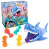 Spin Master Games, Shark Strike, Bowling Game with Wind-Up Jaw-Chomping Action, Easy Activity Toy for Preschoolers, Fun for Kids & Family, 2-4 Players, for Ages 5 & Up