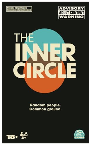 Spin Master Games, The Inner Circle, Find Common Ground with Hilarious Prompts, Party Games for Friendsgiving, Happy Hour, Bachelorette Party, Adults, 3-10 Players, for Ages 18 & Up