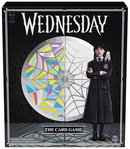 Spin Master Games, Wednesday Card Game, Premium Foil Cards from The Hit TV Series, Wednesday Collectibles, Goth Gifts, for Kids & Family, 3-10 Players, for Ages 10 & Up