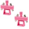 Spinning Cat Eye Magnet, 360°Rotate Magnetic Nail Art Tool，2*Pink