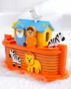 SplashEZ Noahs Ark Toy Boat, Foam Bath Puzzle with Animals for Kids Ages 3+