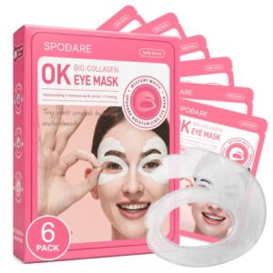 SPODARE Collagen Eye Mask for Dark Circles, 6 Pairs