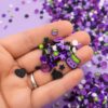 Spooky Halloween Purple Polymer Clay Fake Sprinkle Mix 3-5g, 15g, 30g (3-5g)