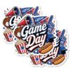 Sports Stickers, Sports Stickers for Kids, 3 PCS Game Day Baseball Decals