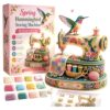 Spring Hummingbird Beaded DIY Kit with Instructions Handmade Bead Art