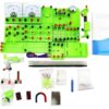 Spring Quick Terminal Detachable Electromagnetic Circuit Storage Box | Solar Cell Maglev Fruit Battery Hand Crank Generator Physics Lab Test Equipment