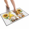 SQEP Accent Layered Door Outdoor Bathroom Mat Sunshine Gnomes: A Bright Day's Companion - Anti-Fatigue Kitchen | Bath Cute/Inside Home Entrance Spring & Washable