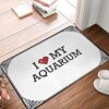 SQEP Quick-Dry Waterproof Outdoor Doormat Fluffy Elegant Style I Love My Aquarium | Foam Floor/Cool Things for Your Room Boys