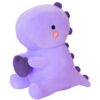 SQEQE Dinosaur Stuffed Animal, Loving Soft Dino Plush Toys with Holding Heart for Valentine Day, Sweet Romantic Anniversary Birthday Gift for Her Girls Boys Girlfriend(Purple,20 inch)