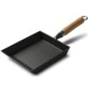 Square Die-Cast Aluminum Nonstick Frying Pan Wooden Handle
