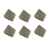 Square Magnetic Clips, 2.13"-6 Pcs, 54 mm, Silver, Refrigerator Magnet Clips, Magnets, Office Supplies, Photo Displays
