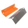 Square Tube Drawing Ruler 2PCS Set for 90 45 Degree Marking - Adjustable Layout Measuring Tool 20-65mm Orange Silver(2PCS 20-65)