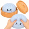 Squishy Dim Sum Stress Balls - Soft Sensory Fidget Toy for Adults, Cute Squeeze Decompression Dough for Anxiety Relief and Focus