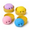 Squishy Dumpling Fidget Toys 4-Pack Bubble Pop Squeeze Set