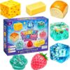 Squishy Fun Box 8 Piece, Slow Rising Squeeze Fidget Toys, reative Slow-Return Squishy,Blind Box Soft for Anxiety Adults & High-Stress Groups, Party Favors Gift