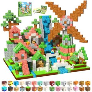 SSAWER Magnetic Blocks, 100PCS Toys Building Cube Birthday Gifts for Kids