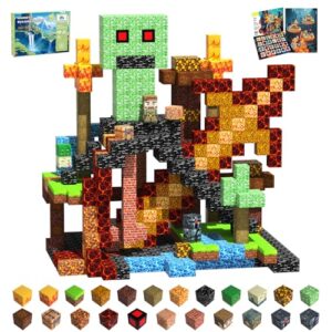 SSAWER Magnetic Blocks, 48PCS Travel Toys Building Cubes, Gifts for Kids
