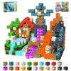 SSAWER Magnetic Blocks, 48PCS Travel Toys Building Cubes, Gifts for Kids