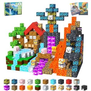 SSAWER Magnetic Blocks, 48PCS Travel Toys Building Cubes, Gifts for Kids