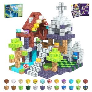 SSAWER Magnetic Blocks, 48PCS Travel Toys Building Cubes, Gifts for Kids