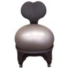 Stability Ball Chair - Black - 23.62in. x 22.84in. x 29.92in. - Ergonomic Design