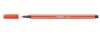 Stabilo Pen 68 Red Felt Tip Pen - Coloured Sign Pens (Red, 24 Hours, Water Based Ink, 1 mm, Red)