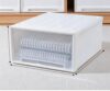Stackable Clear Plastic Storage Drawers, 46.72 Quarts
