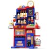 STACTCUTE 33.8IN Play Kitchen for Toddlers, Kids Kitchen Playset with Sound & Light & Cooking Stove with Steam, Pretend Play Toy Kitchen Set with Play Sink and Kitchen Accessories, Gift for Boys Girls