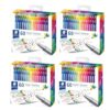 STAEDTLER 4 Pack - Fineliner triplus 60 (4 sets of 60 pcs), 240 Count