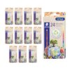 STAEDTLER Colored Art Pencils 12 Pack, 24 Pieces Per Set, 288 Total Count Break Resistant Hexagonal Coloring Pencils Set in Metal Tin, Prefered for Drawing, Adults, Kids Back to School