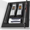STAGEEK Mechanical Pencils 0.5 with Case, Metal Weatherproof Body Outdoor Artist Mechanical Pencil with 120 PCS HB & 2B Lead Refills, Eraser, for Writing Drafting Drawing and Sketching