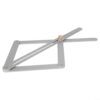 Stainless Steel Angle Finder 280mm Multi-Angle Protractor for Woodworking - Precision Miter Saw Setup Tool with Locking Screws for Crown Molding Trim Work - Silver Long Size(long)