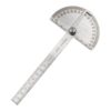 Stainless Steel Angles Protractor 0-180 Degrees Adjustable Angles Ruler for Engineering and Students Stainless Steel Protractor