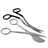 Stainless Steel Applique Duckbill Scissors & Bent Handle Curved Embroidery Scissors for Machine, Sewing & Precision Thread Snips
