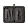 Stainless Steel Black Nail Zipper Set 9 Piece Manicure Tools