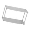 Stainless Steel Countertop Shelf, 1 Pc 430 Stainless Steel Multi Tier Kitchen Mug Rack Storage Unit for Coffee Station Counter, Durable Rust Proof Utensil Organizer