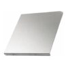 Stainless Steel Cutting Boards for Kitchen, 304 Stainless with Lip and Silicone Pad