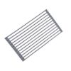 Stainless Steel Dish Drying, Roll Up Dish Drying Rack Gray Multiple Sizes Stainless Steel Over Sink Kitchen Drainer(Round rod B)