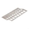 Stainless Steel Drill Gauge 30 Hole Set for Bit Size Finder 1/16 to 1/2 Inch with Angle Notches for Sharpening Metal Woodworking Tools