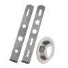 Stainless Steel Meat Grinder Attachments Mixer Pastries Attachments Metal Texture for Multiple Baking and Cooking Needs Professional Pastry Maker