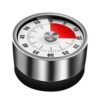 Stainless Steel Visual Kitchen Timer Manual Countdown Mechanical