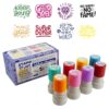Stamp Enjoy - 8 Self-Ink Flash Stamp Set, Multicolor Teacher Stamps for Classroom, Stamps for Teachers, Pre-Inked, Refillable Stamps (Inspiration Set v2)
