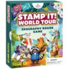 Stamp It! World Tour Geography Board Game for Kids Aged 8-12 – Travel Across Continents & Collect Stamps – Educational World Adventure & Map Trivia for Classroom for Geography Lovers
