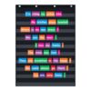 Standard Pocket Charts Clear 10 Pocket Charts Wall Hanging for Teacher Lessons in a Classroom or Home Use Standard Wall Hanging