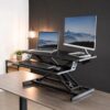 Standing Desk Converter with Keyboard Tray, Dual Monitor