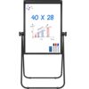 Stand White Board - 40x28 Magnetic Dry Erase Board Flipchart Board Double Sided Easel Board Portable Whiteboard for Classroom Home, Office Supplies