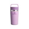 Stanley Cafe To-Go Travel Mug 0.35L - Keeps 4 Hours Hot - 5 Hours Cold - Stainless Steel Thermal Mug - Dishwasher Safe - Easy-Carry Handle - Insulated Coffee Cup - Lilac