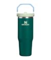 STANLEY IceFlow 2.0 Flip Straw Tumbler with Handle 30 oz | Twist On Lid and Flip Up Straw | Leak Resistant Water Bottle | Insulated Stainless Steel | BPA-Free | Emerald Honeydew