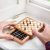 Star Handmade Personalised Luxury Chess Set-Mens Personalised Gift- Magnetic Wooden Chess Set- Travel Chess- Games for him - Birthday Chess Gift- (5 Inches)