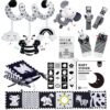 Starrykids Black and White Sensory Toys for Babies,Montessori Toys for Babies,High Contrast Baby Toys for Toddlers Kids Early Learning Newborn Brain Development Toys Baby Gifts
